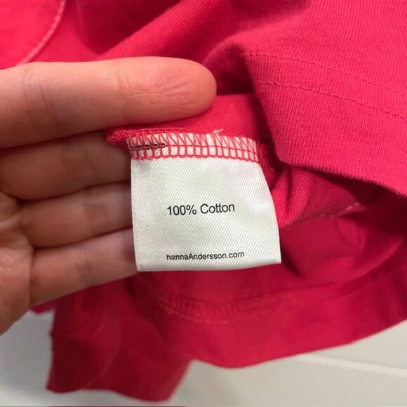 Hanna Andersson Girls Pink Short Sleeve 100% Cotton Dress Size 120 (US 6-7) - Picture 11 of 12